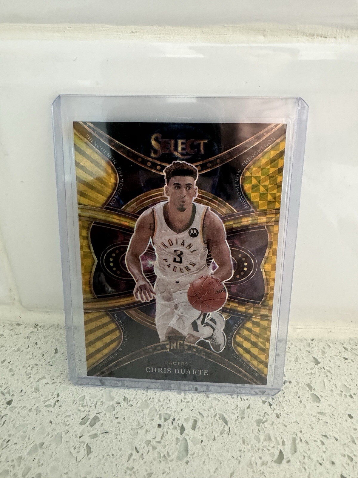 Chris Duarte 2021-22 Select Phenomenon Rookie GOLD 10/10 Bookend*