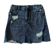 DL1961 Premium Denim Girls Jenny Skylark Distressed Mini Jean Skirt Size 14