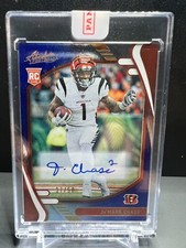 2021 Absolute Ja'Marr Chase Blue Spectrum RC Auto 37/50 - Bengals