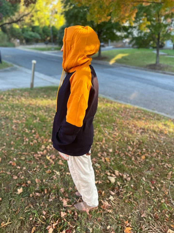 Sudadera con capucha para hombre y mujer nueva - azul y amarillo grande Foto 2 de 4