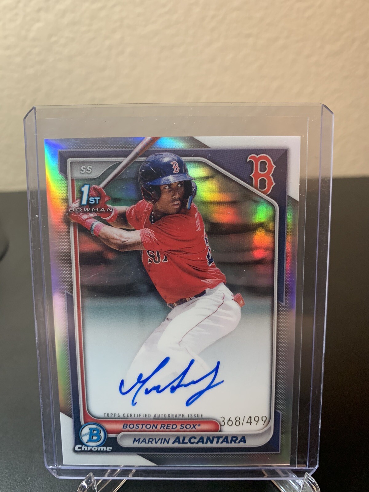 2024 Bowman Chrome - Prospect Autographs Refractor #CPA-MA Marvin Alcantara /499