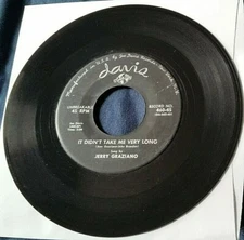Jerry Graziano - It Didn't Take Me.../Give Me Your Love 45 Davis rockabilly HEAR