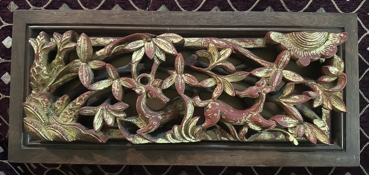 金色中国木制古工艺品| eBay