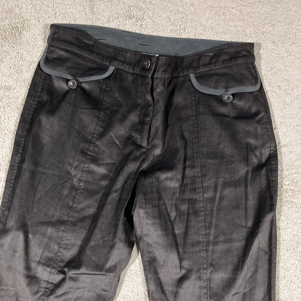 复古 Armani Collezioni 粘胶混纺正装裤女式 32x29.5 棕色办公室