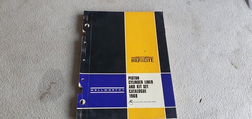 Original Oldtimer Hepolite 1968 Teilekatalog Liste Kolben Ventile etc