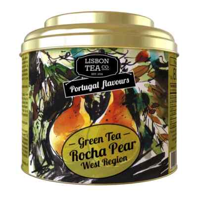Lisbon Tea GREEN TEA ROCHA PEAR - Caddy 75g / 2.62oz