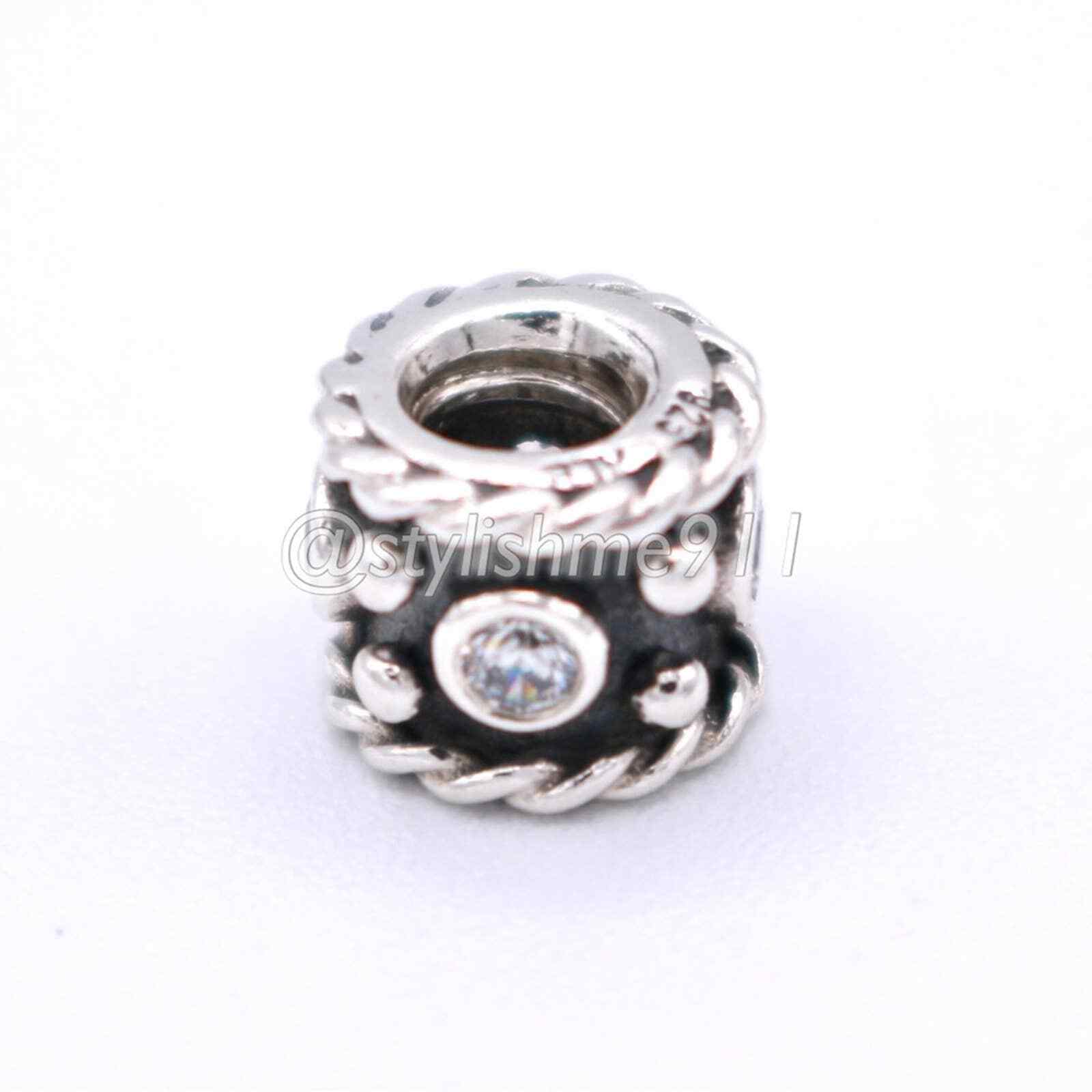 Authentic PANDORA Oxy Crown Charm with Clear Zirc… - image 9
