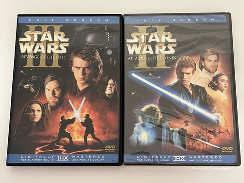 2 Lot DVD Star Wars Complete Widescreen Star Wars 2 & 3. - Imagen 14 de 22