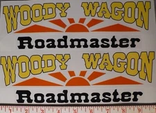 DECAL SET for WOODY WAGON ROADMASTER Coaster Wagon, Adhesive Backed, CW142