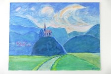Wilhelm Klußmann Aquarell 2004 sign. Unbetitelt 36x48cm N-1886
