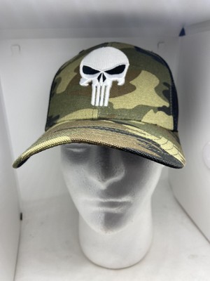 Marvel Punisher Camoflauge Snapback Hat 