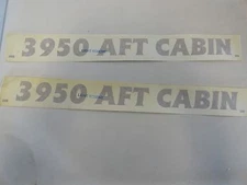 CRUISERS YACHTS 3950 AFT CABIN DECAL PAIR (2) GOLD 24 7/8" X 2" MARINE BOAT