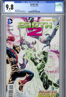 Earth 2 #24 (2014) DC CGC 9.8 White 1st Val-Zod as Superman! | eBay