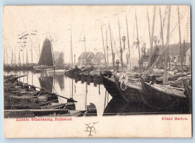 Passaic NJ Netherlands Postcard Schalekamp Buiksloot Eiland Marken 1905