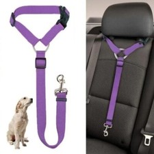 SEATBELT LEASH Dog Pet Car Safety Belt Harness Collar Restraint Lead Adjustable