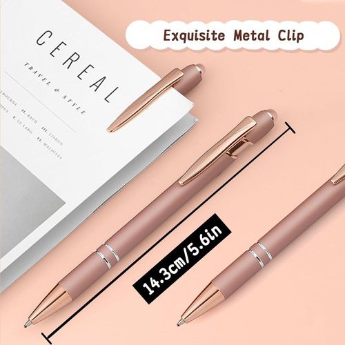 Stylus Pens for Touch Screens, 6 Pack Rose Gold Inspirational 6 Pcs - Picture 5 of 7