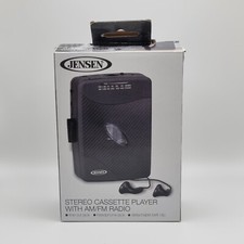 Jensen SCR-75 Stereo Cassette Player with AM/FM Radio - Black