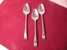 Set Of 3 Stanley Roberts BELLMORE Pattern TEASPOON Stainless 6-3/8”