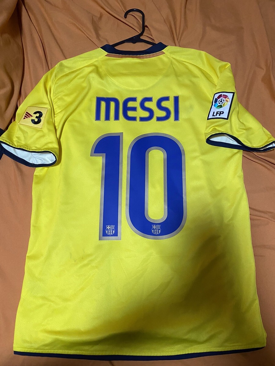 2008/09 Fc Barcelona Away Messi Jersey | eBay
