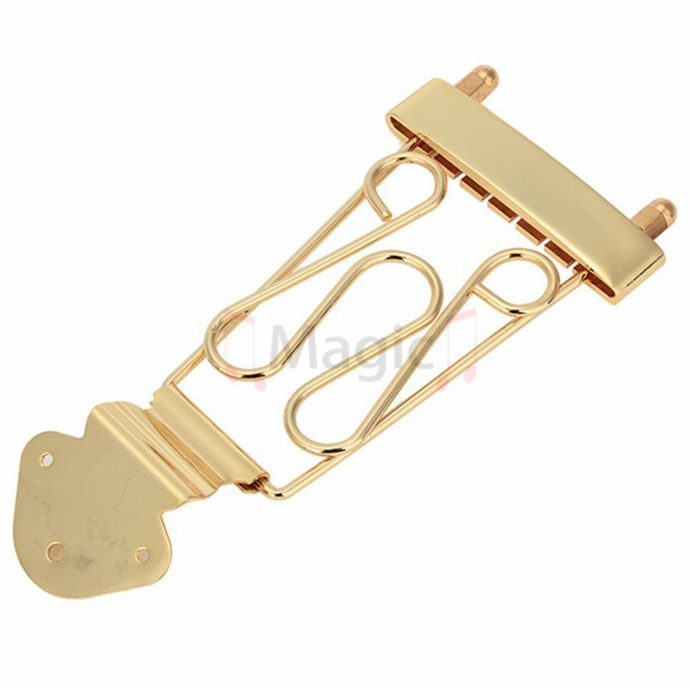 Gold Plated Trapeze Tailpiece Wired Frame For 6string Archtop Guitar