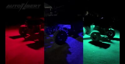Hovano 10 Pods RGBW LED Rock Lights Kit with Bluetooth & Wireless Remote Controller, Multicolor Cars Underglow, Footwell Neon Light Kits, for Jeep Off-Road UTV ATV Trucks SUV RZR Golf Cart Boats