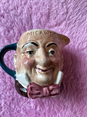 Mr. Micawber Miniature Toby Jug Artone Staffordshire England
