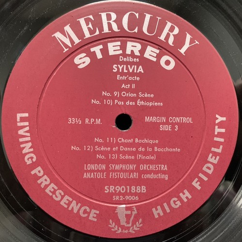 MERCURY Living Presence SR2-9006 DELIBES Sylvia - FISTOULARI - ST 2LP 1958 FR2 - Picture 8 of 8