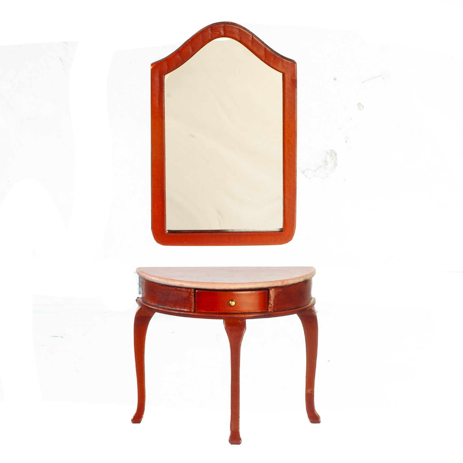 Dolls House Console Table and Mirror Hall Lounge Furniture Miniature 1:12 Scale