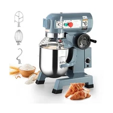 Towallmark Commercial Food Mixer 15Qt 600W 110V 3 Speeds Adjustable, Stainles...