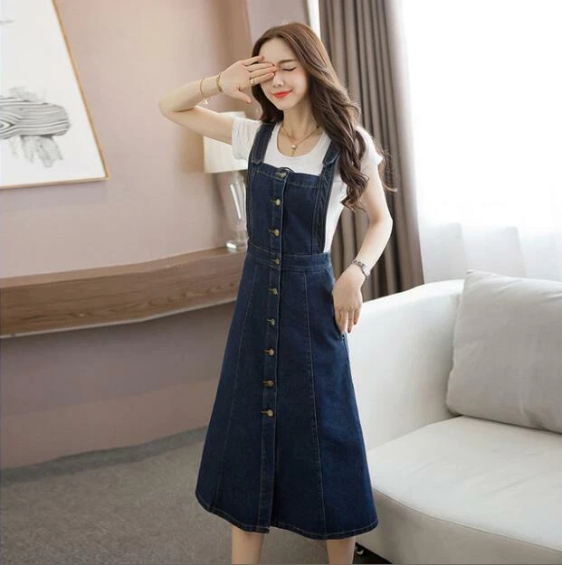 Korean overall cheap skirt