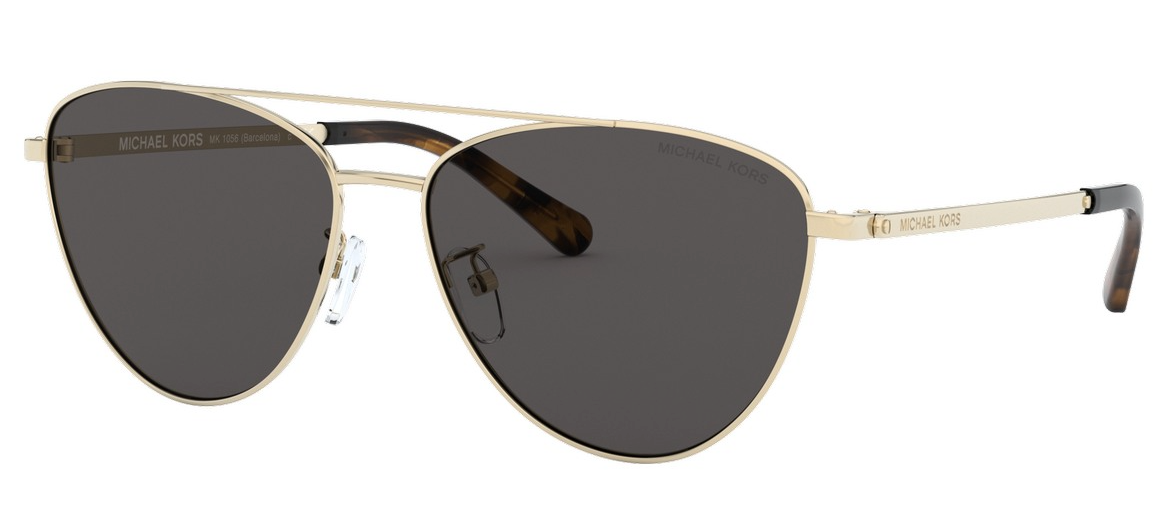 Michael Kors Barcelona Women's Stylized Pilot Sunglasses MK1056 101487 58