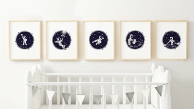 space themed nursery decor
