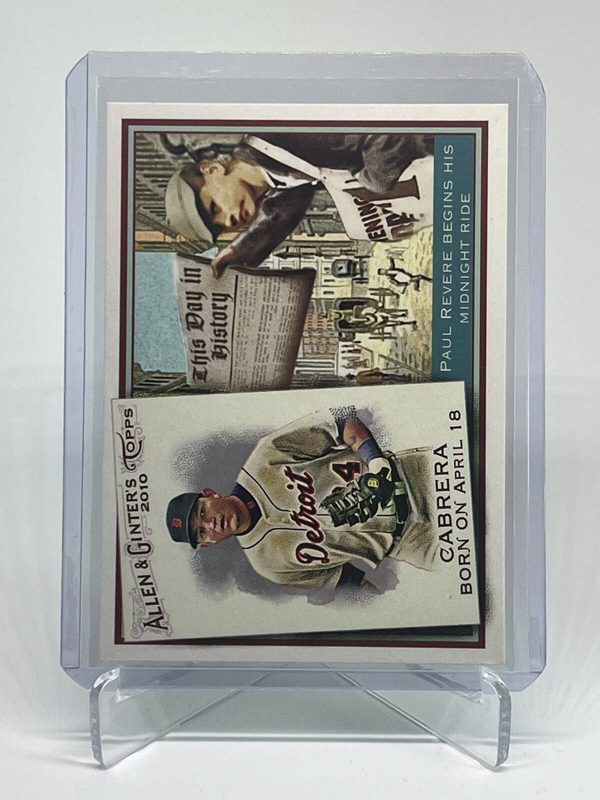 2010 Topps Allen & Ginter Miguel Cabrera #TDH45 This Day in History Tigers