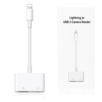 USB Camera Adapter w/Charging Port for iPhone iPad, Excellent Office Performance