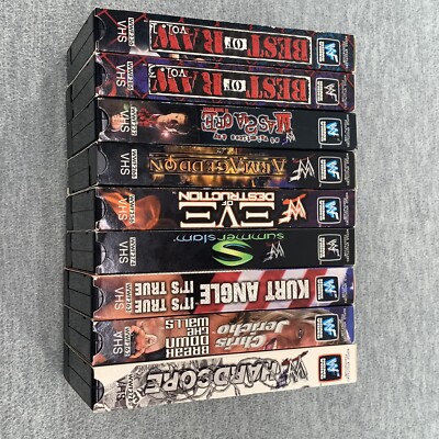 WWF VHS LOT OF 9 VIDEO VHS TAPES | eBay