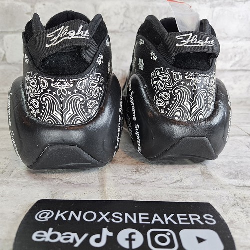 Supreme x Nike Air Zoom Flight 95 SP Black White DJ8604-001 Men's Size 10 - Picture 3 of 6