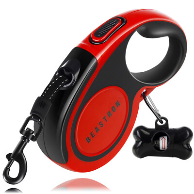 (New) Heavy Duty Beastron Retractable Dog Leash, 16'' Extra Long Tangle-Free