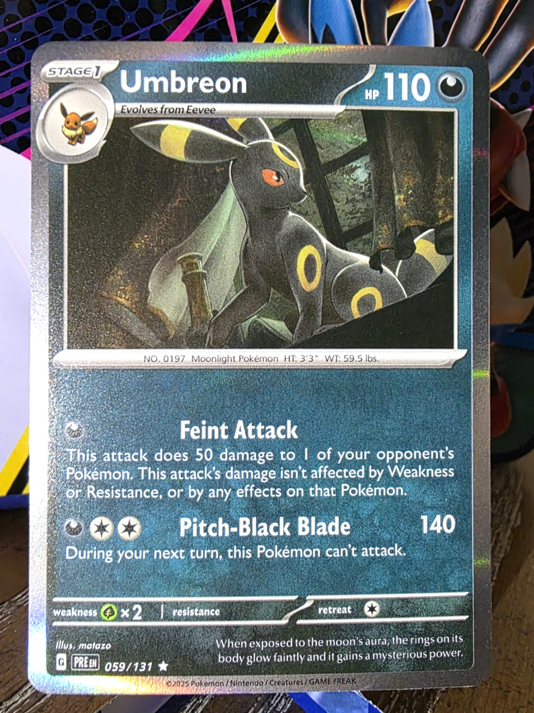 Umbreon – 059/131 – Prismatic Evolutions – Holo – Near Mint - Pokemon Card TCG