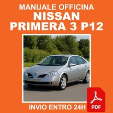 Workshop Manual Nissan Primera 3 P12 2001-2007 Repair CD PDF IT