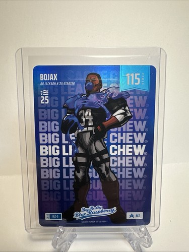 Bojax Bo Jackson Battle Arena NSCC Big League Chew Blue Rasp Foil BLC-3 ALT SSP