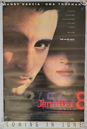 1992 "Jennifer 8" Original Rare Movie Promo Rolled Poster ~41.25"×27"