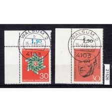 Bund 1968, Mich.-Nr.: 567+570 gestempelt+gummi Eckrand