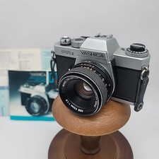 Yashica FR II 35mm SLR Film Camera w/ ML 50mm f/1.9 Lens  Manuals Tested
