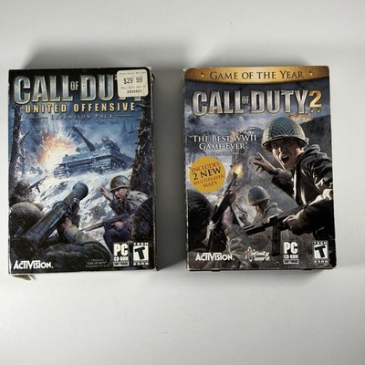 Call of Duty 2 & Call Of Duty:United Offensive CIB Activision PC Games, With Key