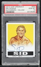2012 Leaf Originals Wrestling Yellow 75/99 Sid Vicious PSA 10 GEM MT Auto 01dg
