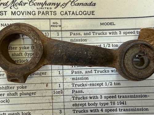 NOS 1940-49 Ford transmission , intermediate, high & Reverse shift Levers - Picture 5 of 9