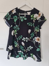 H&M Mama XS Pretty Floral Nursing Breastfeeding Double Layered Posh Top