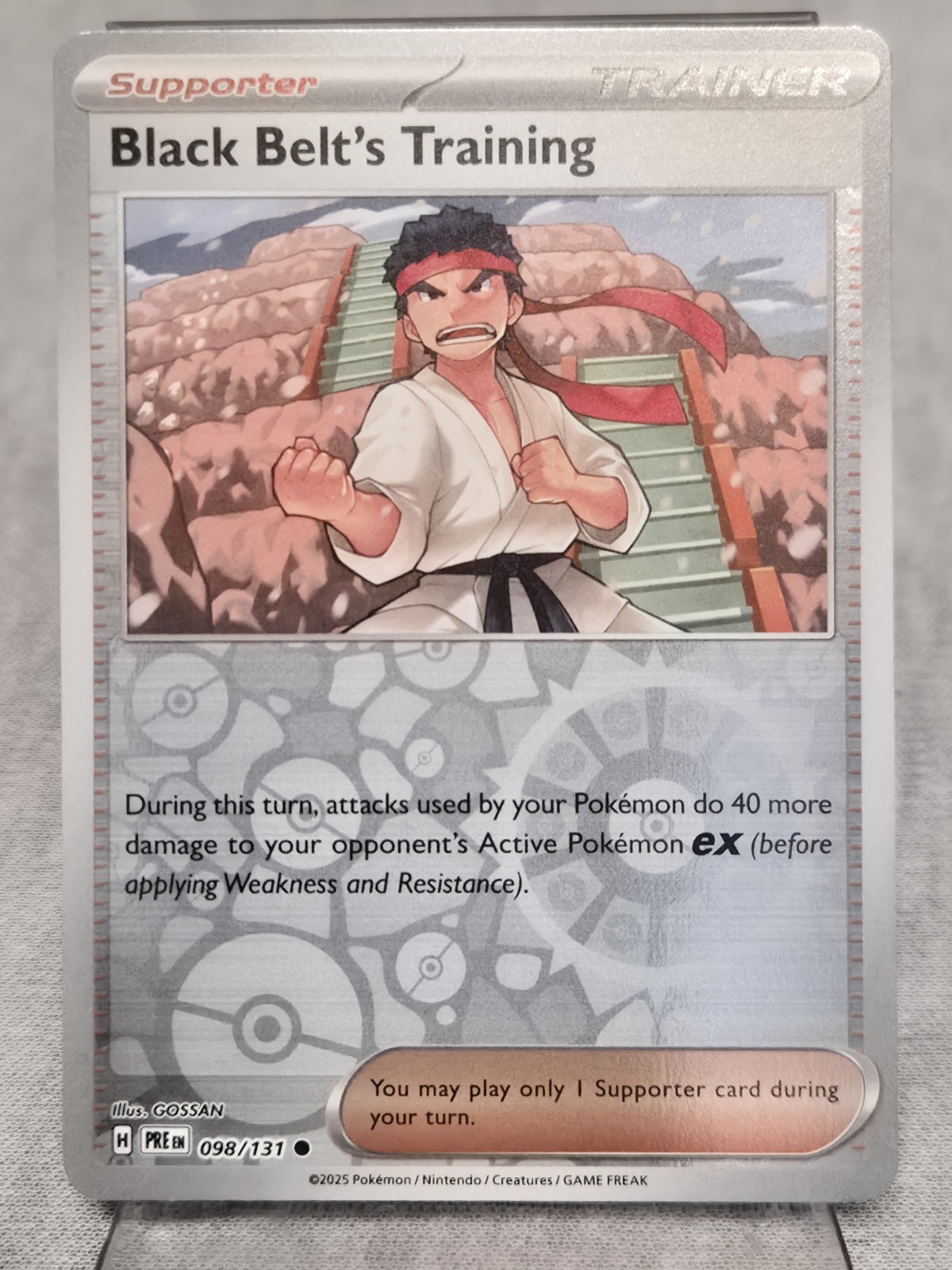 Black Belt's Training 98/131 Reverse Holo SV Prismatic Evolutions NM