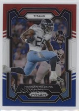 2023 Panini Prizm Red White & Blue Prizm Hassan Haskins #285 0c4