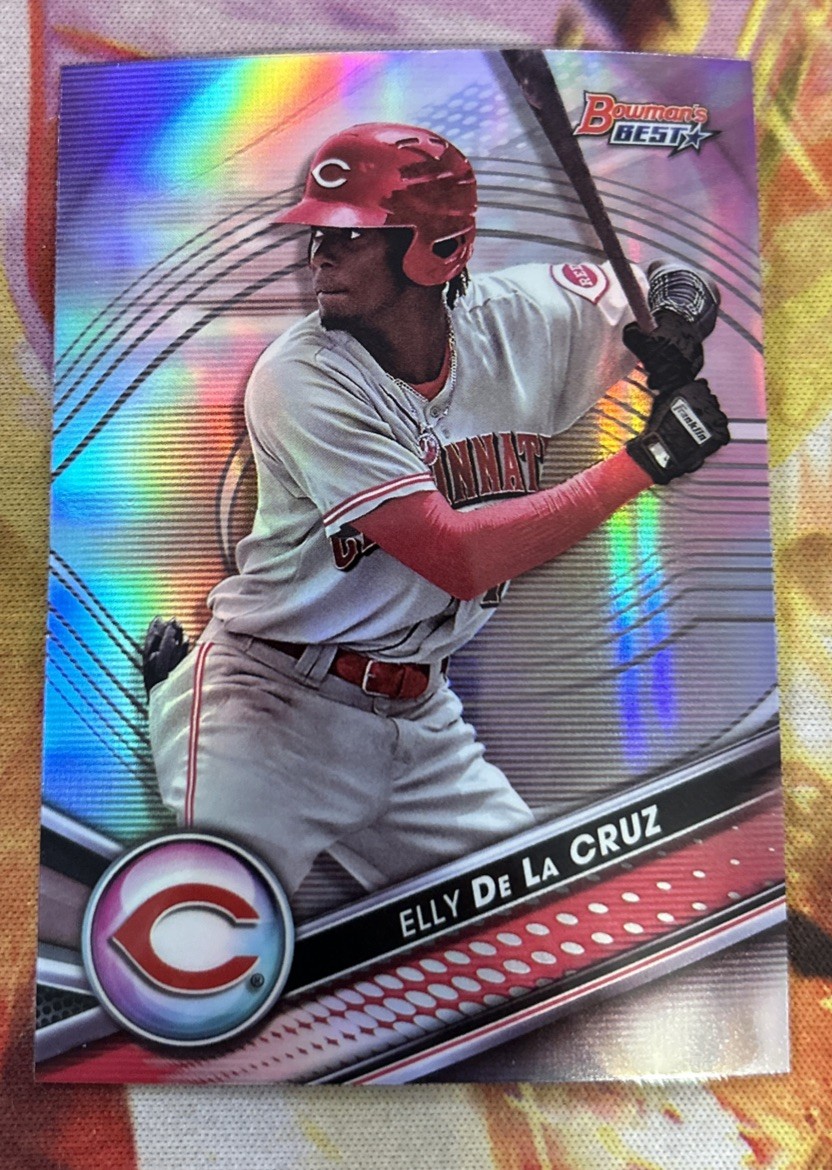 2022 BOWMAN'S BEST - ELLY DE LA CRUZ - REFRACTOR - #TP-17 REDS